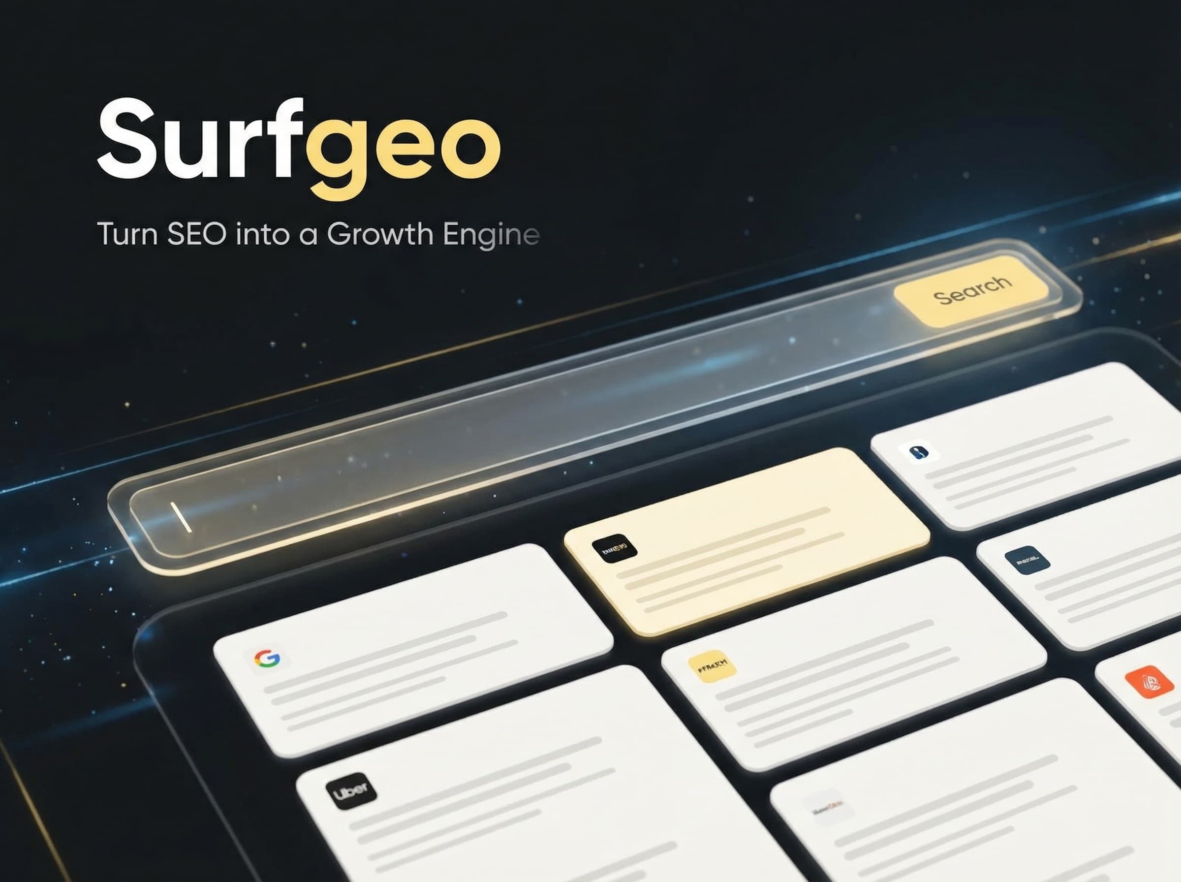 Real-time GEO scoring dashboard
